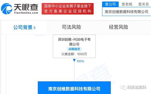 創(chuàng)維RGB于南京成立數(shù)據(jù)科技公司，拓展稅務(wù)與信息系統(tǒng)集成服務(wù)